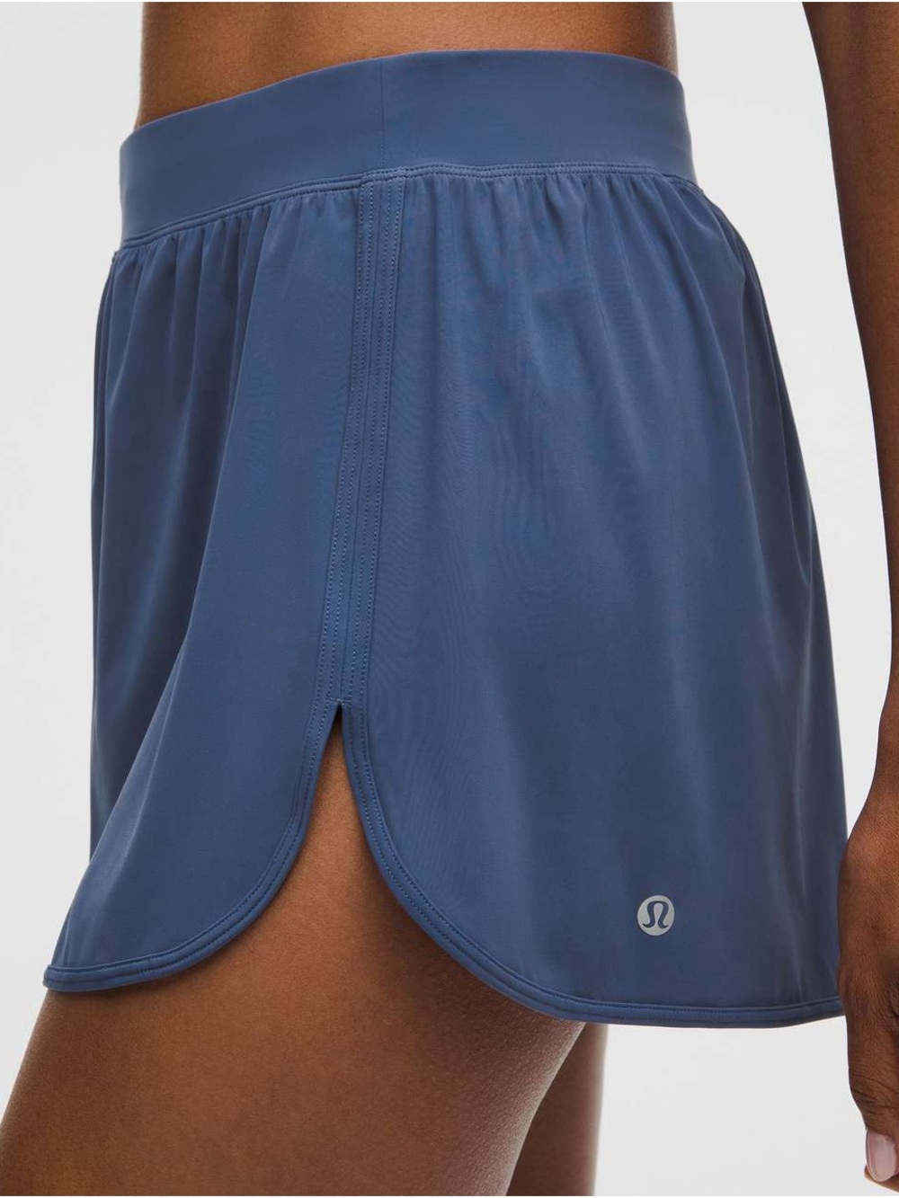 Lululemon Sleek High-Rise Running Short 1.5” Blue Twill XXS